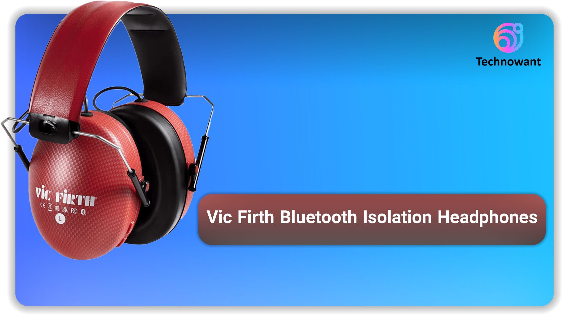 Vic Firth Bluetooth Isolation Headphones