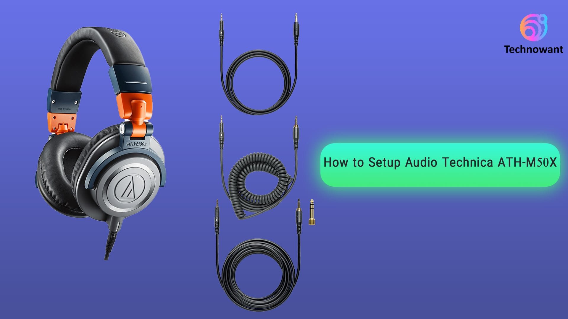 how to setup audio technica ath-m50x​